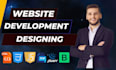 design website in HTML , CSS bootstrap