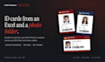 design print ready id card for school company or office