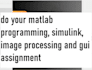 do your matlab programming, simulink, image processing and gui assignment