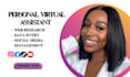 your creative virtual assistant personal assistant web research and help do task