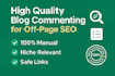 create manual, relevant blog comments that help you