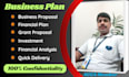 write business plan and prepare financial plan completely