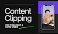 do content clipping for pod cast or long videos