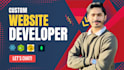 build rebuild custom website development full stack front end back end developer