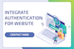 integrate authentication services for your website