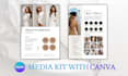 do canva media kit design