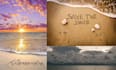 capture your loves name in the beach
