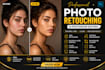do high end skin retouching and photo editing