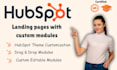 hubspot landing pages with custom modules