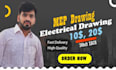 plumbing, power, lighting, electrical drawings, loud schedule