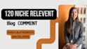 do 120 niche relevant blog comments high authority backlinnks