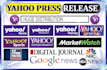 do new business launch press release on yahoo