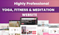 design yoga fitness, and meditation classes website