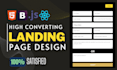 design a high converting mobile friendly HTML landing page