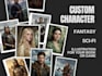 make dnd commission, fantasy or sci fi charater concept art, book illustration