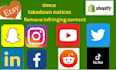 send dmca takedown notices to remove illegall leaked content