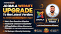update joomla website from old version to latest version in 48h