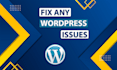 fix wordpress errors and resolve issues with HTML, CSS, PHP, and javascript