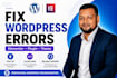 fix wordpress elementor bugs, errors and website issues