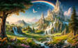 create fantasy landscape concept art