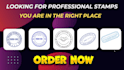design digital stamp or seal logo