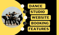 create modern and responsive website design for dance studio, music website