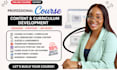 create online course content curriculum workbook powerpoint slides and lms setup
