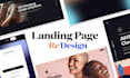 create landing page redesign with figma