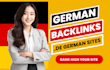 make premium 25 dofollow german backlinks for local seo