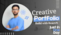 build a personal resume, portfolio website with react js