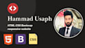 design HTML CSS  bootstrap responsive website