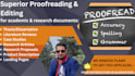 edit and proofread academic thesis and research manuscript