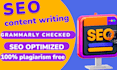 do seo optimized content writing