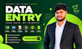 do data entry, web research, excel, admin support work,email, copy paste