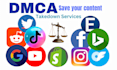 report to remove copyright infringing content from social media and google