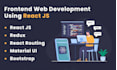 develop responsive react js redux web app with tailwind css
