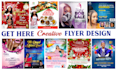 design creative flyer brochure poster for event or business