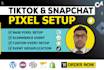 setup tiktok and snap pixel event API with GTM