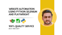 do automation and build bots in python, selenium, and playwright