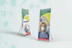do rollup banner, retractable sign billboard design