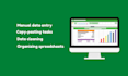 do accurate data entry and copy paste tasks