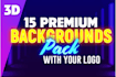 professionally design zoom virtual background with logo
