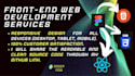 be your front end web developer using reactjs or nextjs
