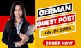 build SEO dofollow german guest post backlinks on high quality sites