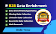do data enrichment, data appending and missing data collect