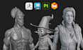 create 3d models and sculptures as per your preference