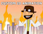 create custom engaging 2d animation video or gif