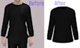 do invisible image mannequin ghost,neck joint wrinkle remove