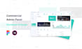 create an admin panel CRM dashboard design in figma