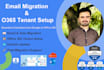migrate emails from gsuite to o365